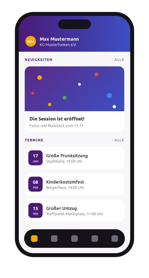 App Startseite
